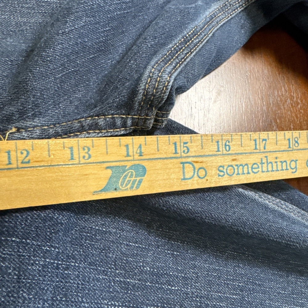 Carhartt Men's Jeans 42x32 Dark Wash Relaxed Fit Straight‎ Leg Denim Workwear - Picture 5 of 7